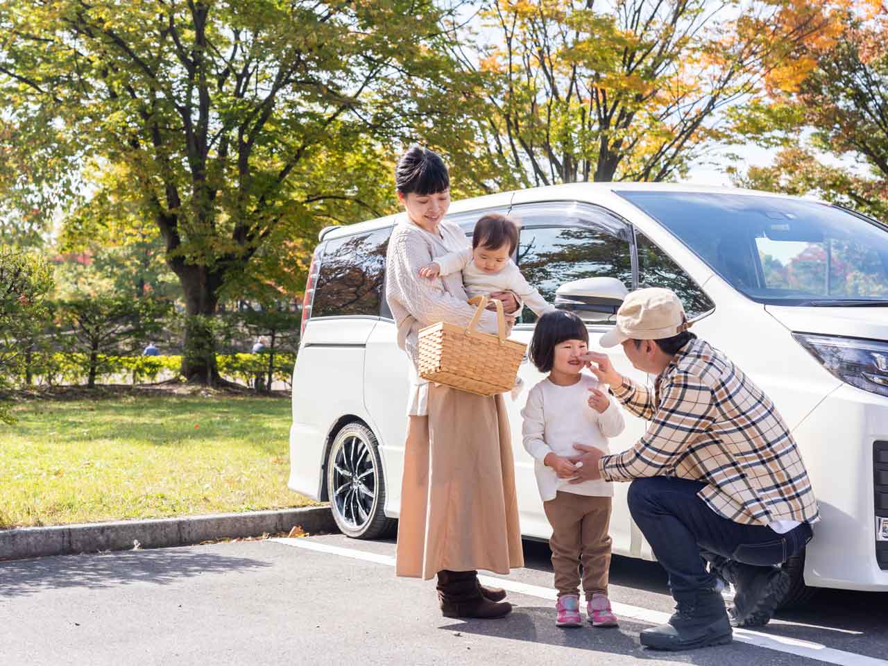 家族とレンタカー